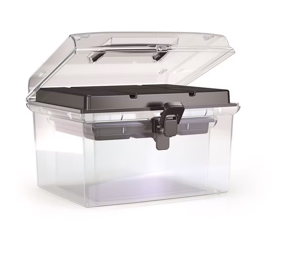 Plastové organizéry NUF SET 2v1 245x214x158 mm - farba: čierna