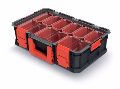 Modulárny prepravný box (boxy) MODULÁRNE RIEŠENIE 517x331x134 mm - farba: čierna