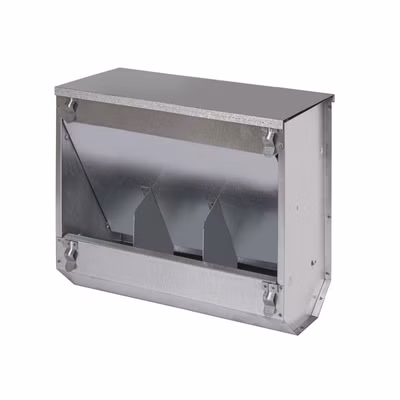 Zásobník na granule a zrno - pozinkovaný, 3 oddiely, 3.4 kg