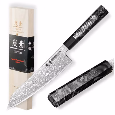 Nôž Dellinger Chef/Kiritsuke 215 mm Carbon Fiber Octagon®
