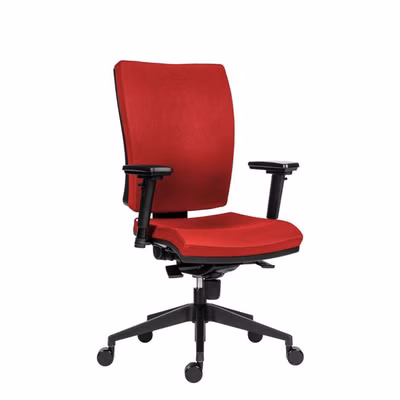 Kancelárska stolička GALA Plus SL červená BN14 + podrúčky AR08