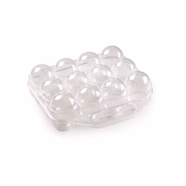 Transparentný obal na 12 vajec