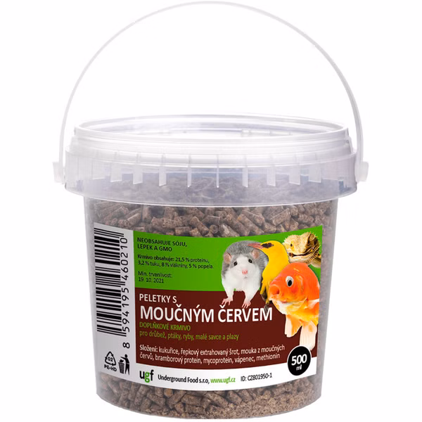 Peletky s múčnym červom 0,5l (350g)