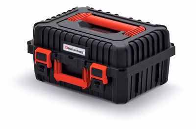 Kufor na náradie HEAVY 445x360x216 mm - farba: čierna