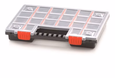 Plastový organizér 22 priehradiek (priehradky) NORS 344x249x50 mm