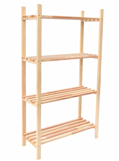ROJA Regál drevený 4 police