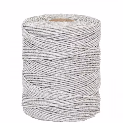 Lanko pre elektrický ohradník, priemer 3 mm, biele