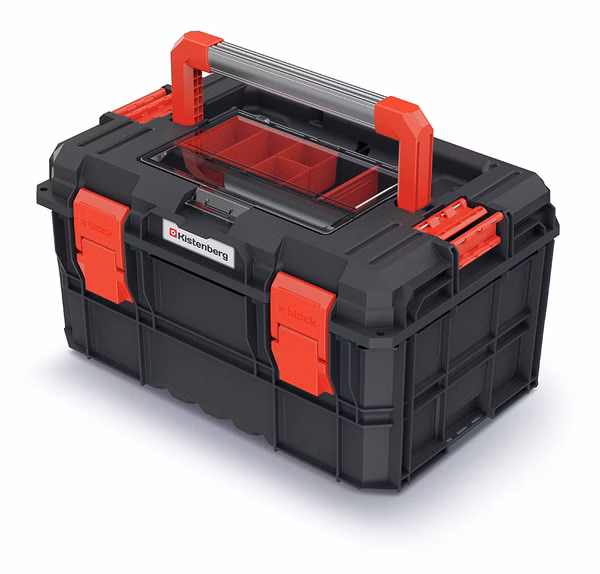 Kufrík na náradie X BLOCK ALU LOG 54,6x38,0x30,7 cm - farba: čierna