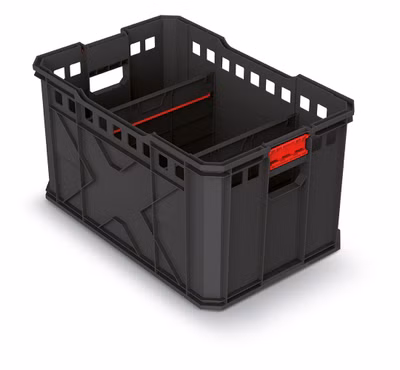 Modulárny prepravný box X BLOCK PRO 536x354x300 mm - farba: čierna
