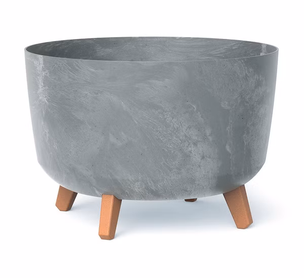 Kvetináč GRACIA BETON EFFECT 33,9 cm - farba: sivá