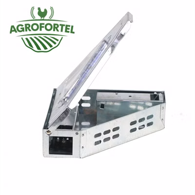 Pasca na myši - rohová 90 ° - Domčeková s priehľadným krytom