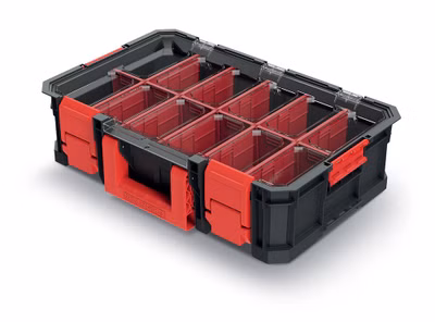 Modulárny prepravný box (prepážky) MODULÁRNE RIEŠENIE 517x331x134 mm - farba: čierna