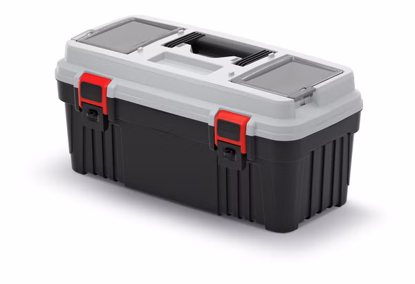 Kufor na náradie OPTIMA 540x278x269 mm - farba: sivá