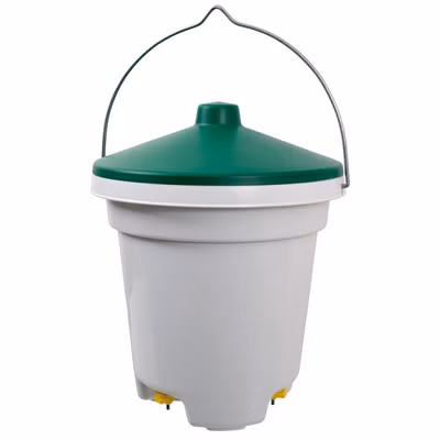 Napájací vedro s vertikálnymi niplmi, 12 litrov - s filtrom