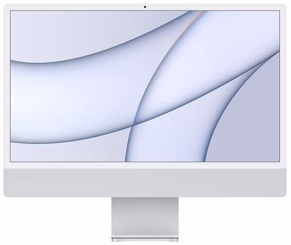 APPLE IMAC 24" (2021) 4,5K RETINA M1 / 8-JADROVÉ GPU / 8 GB / 256 GB MGPC3SL/A STRIEBORNÝ