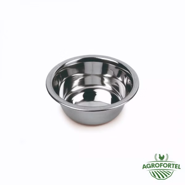 Miska na krmivo, nerezová, 400 ml