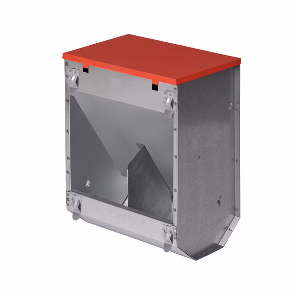 Zásobník na granule a zrno - pozinkovaný, 2 oddiely, 2.3 kg