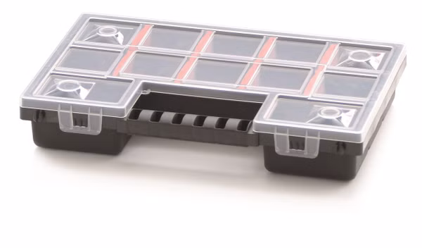 Plastový organizér 12 priehradiek (priehradky) NORS 287x186x50 mm
