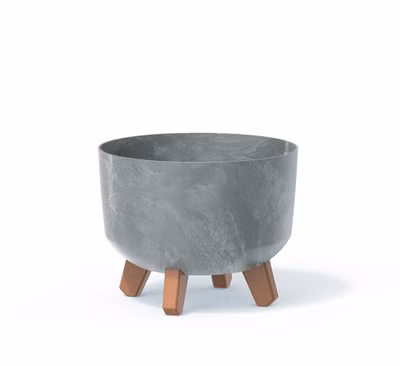 Kvetináč GRACIA BETON EFFECT 23,8 cm - farba: sivá