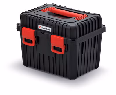 Kufor na náradie s vložkou HEAVY 445x360x337 mm - farba: čierna