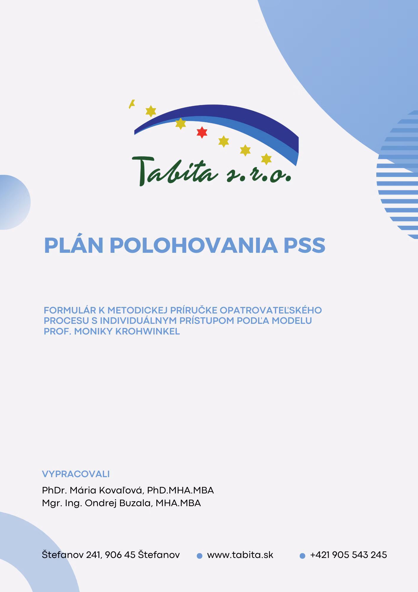 Plán polohovania PSS