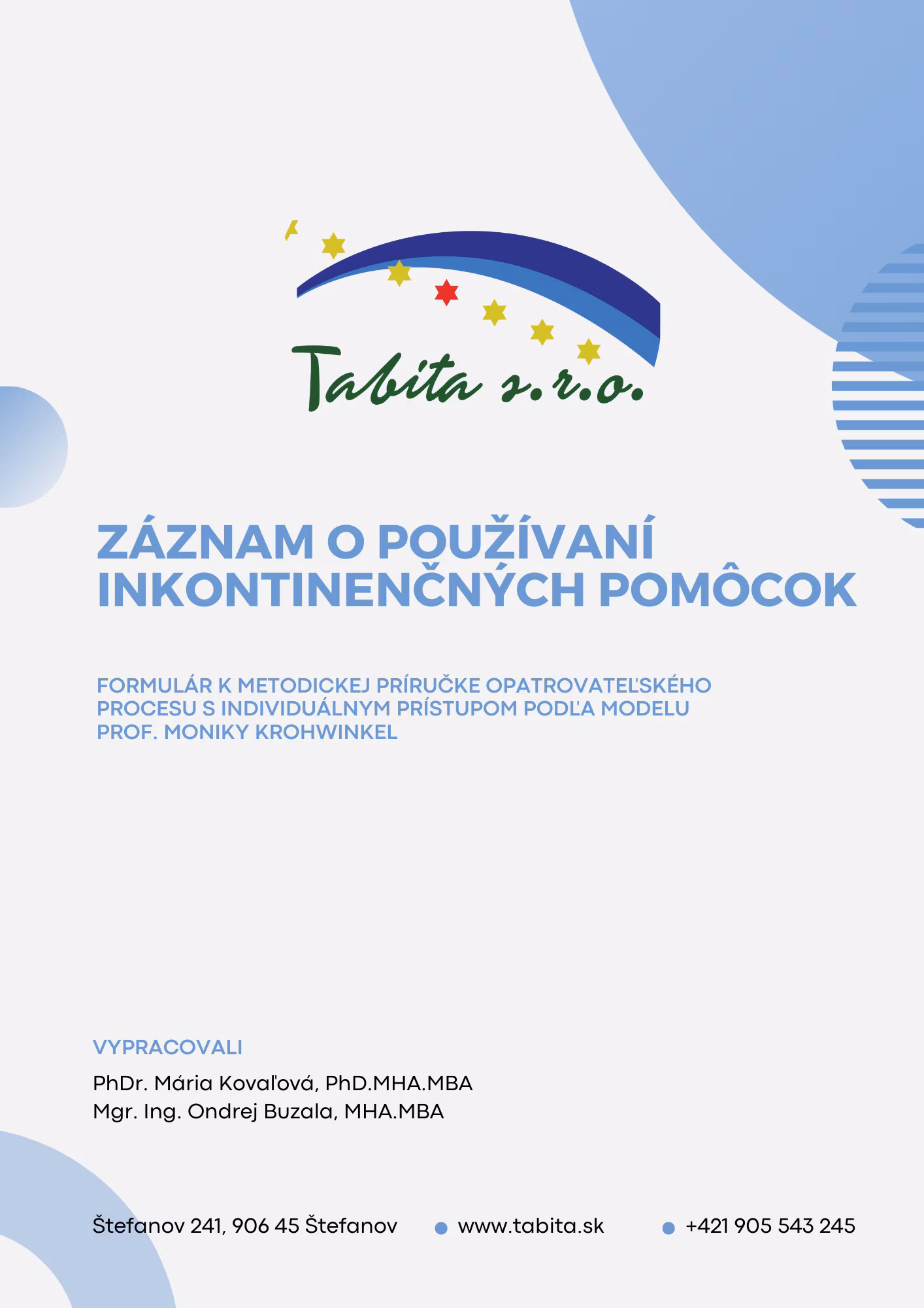 Záznam o používaní inkontinenčných pomôcok