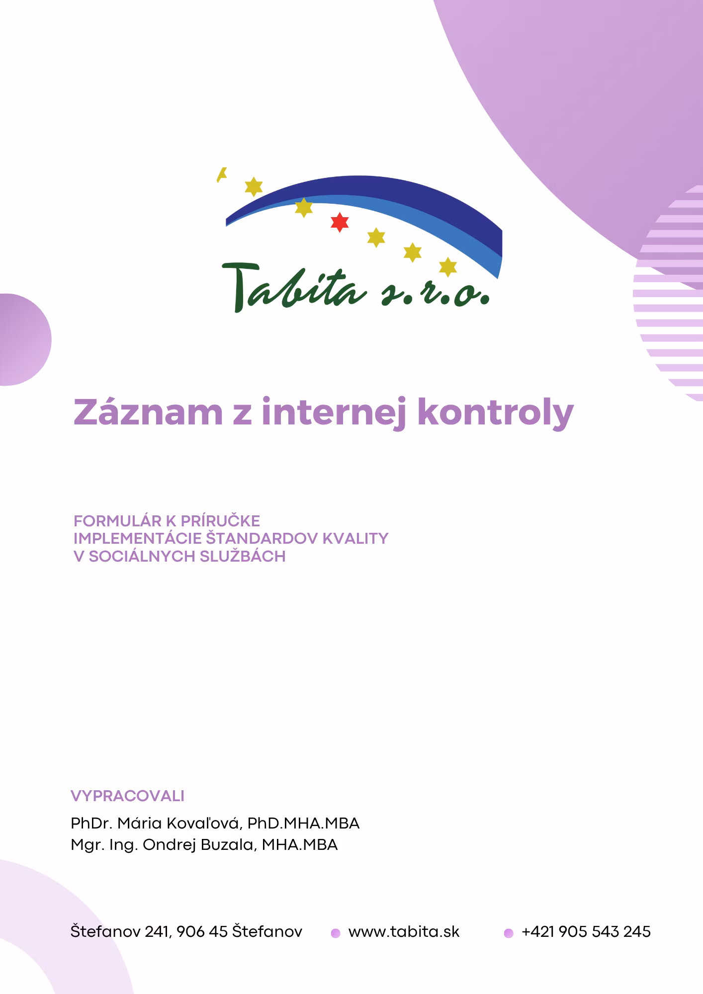 Záznam z internej kontroly