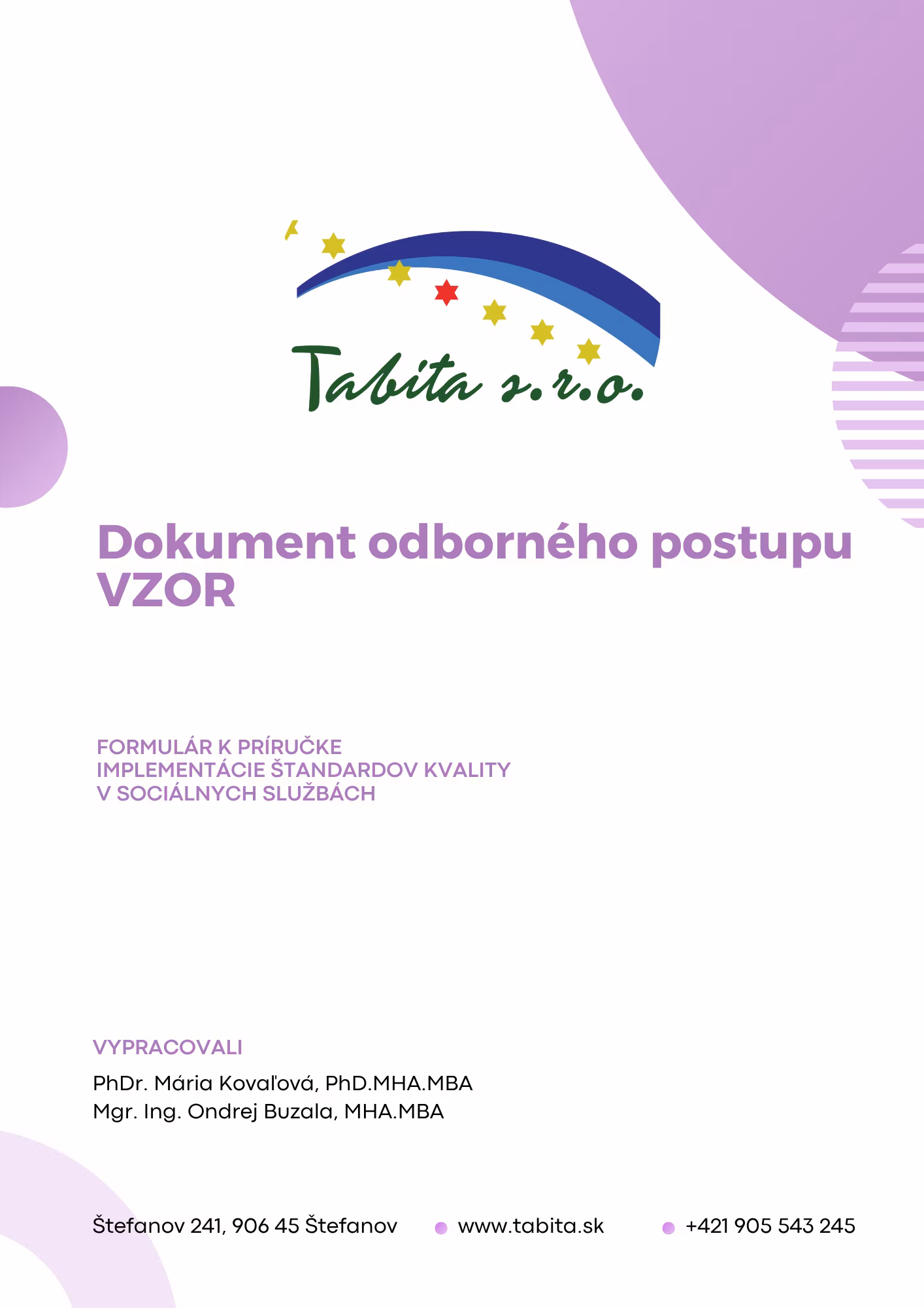 Dokument odborného postupu VZOR