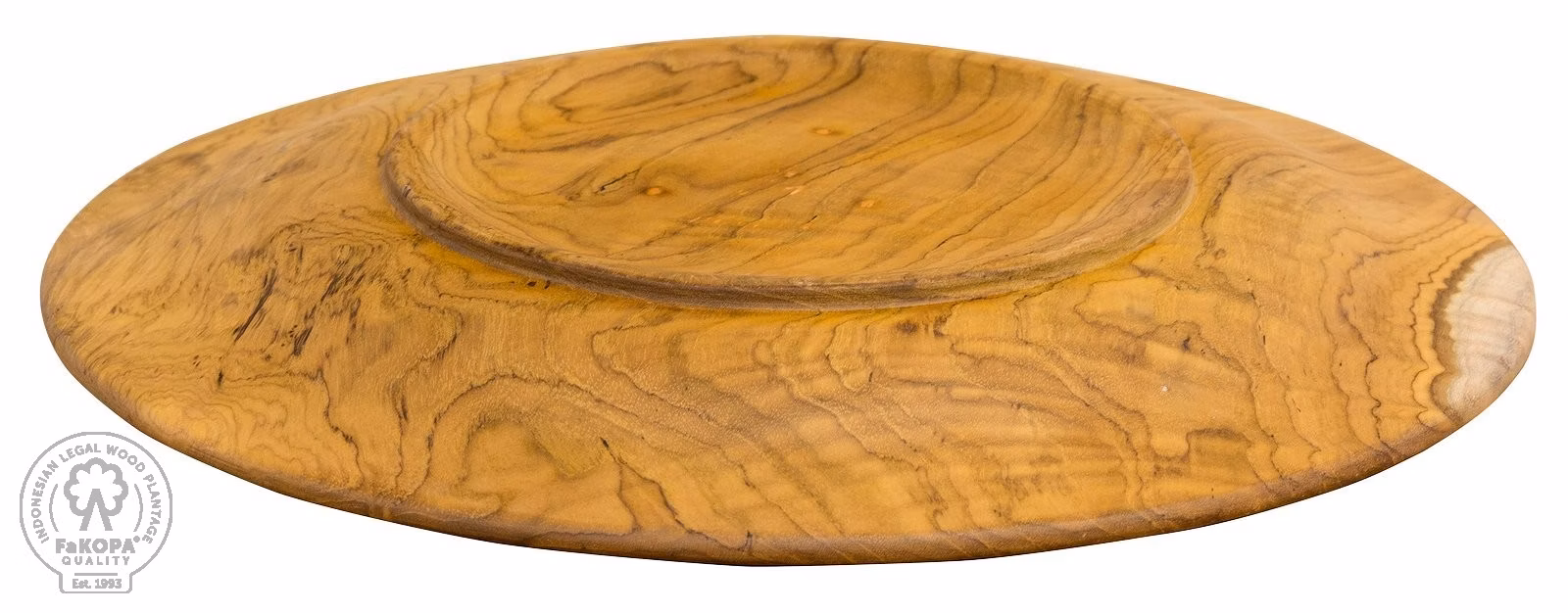 PLATE IV - talíř z teaku