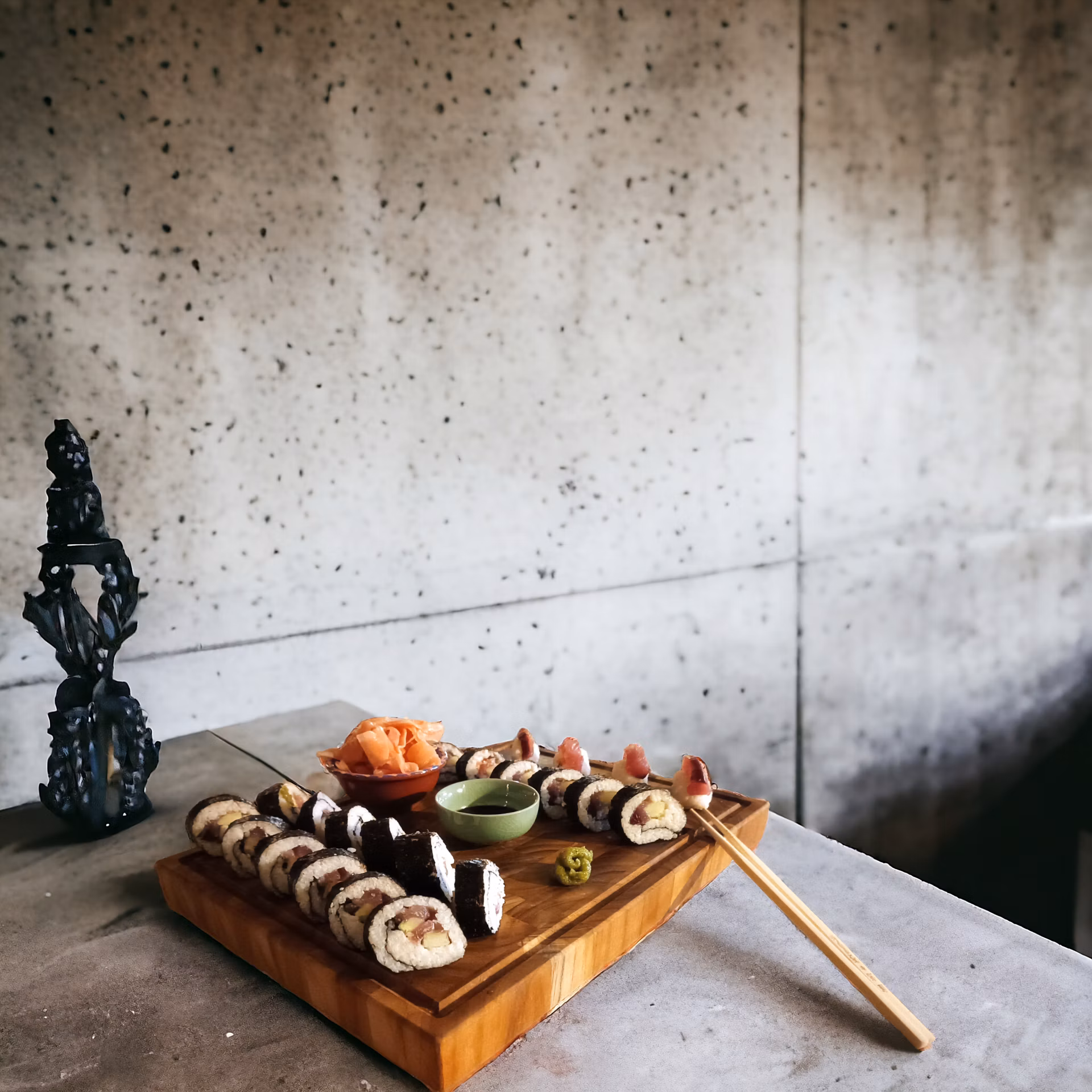 Moderní prkénko SUSHI - prkénko z teaku