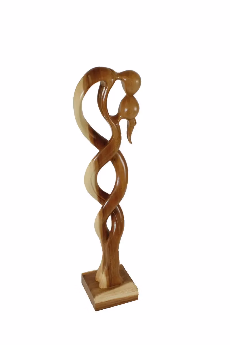 Dřevěná socha milenci 120 cm