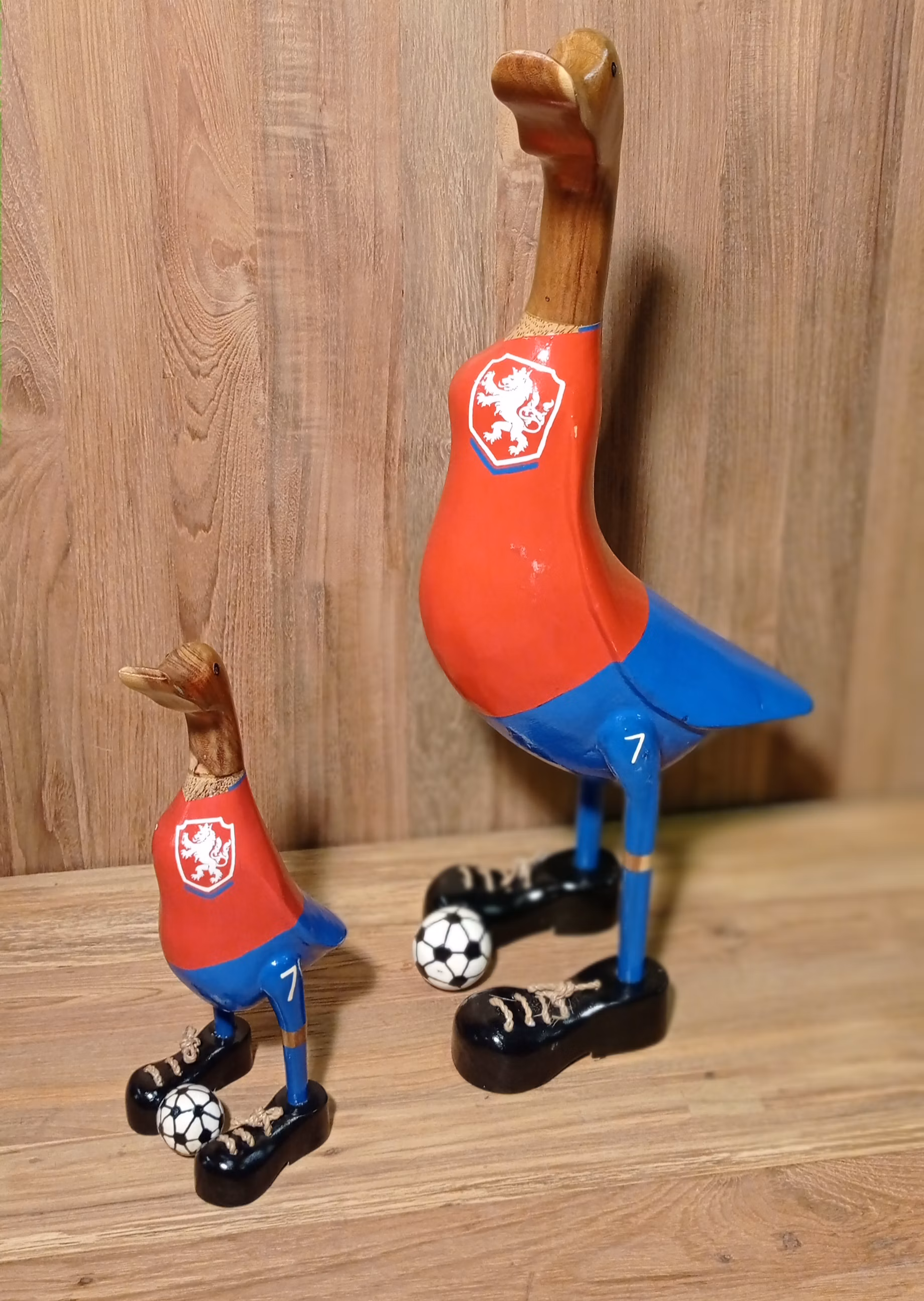 Kachna fotbalista ČR - dřevěná kachna