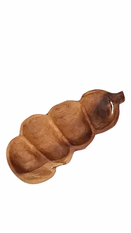 Dřevěná mísa rozdělená z teaku