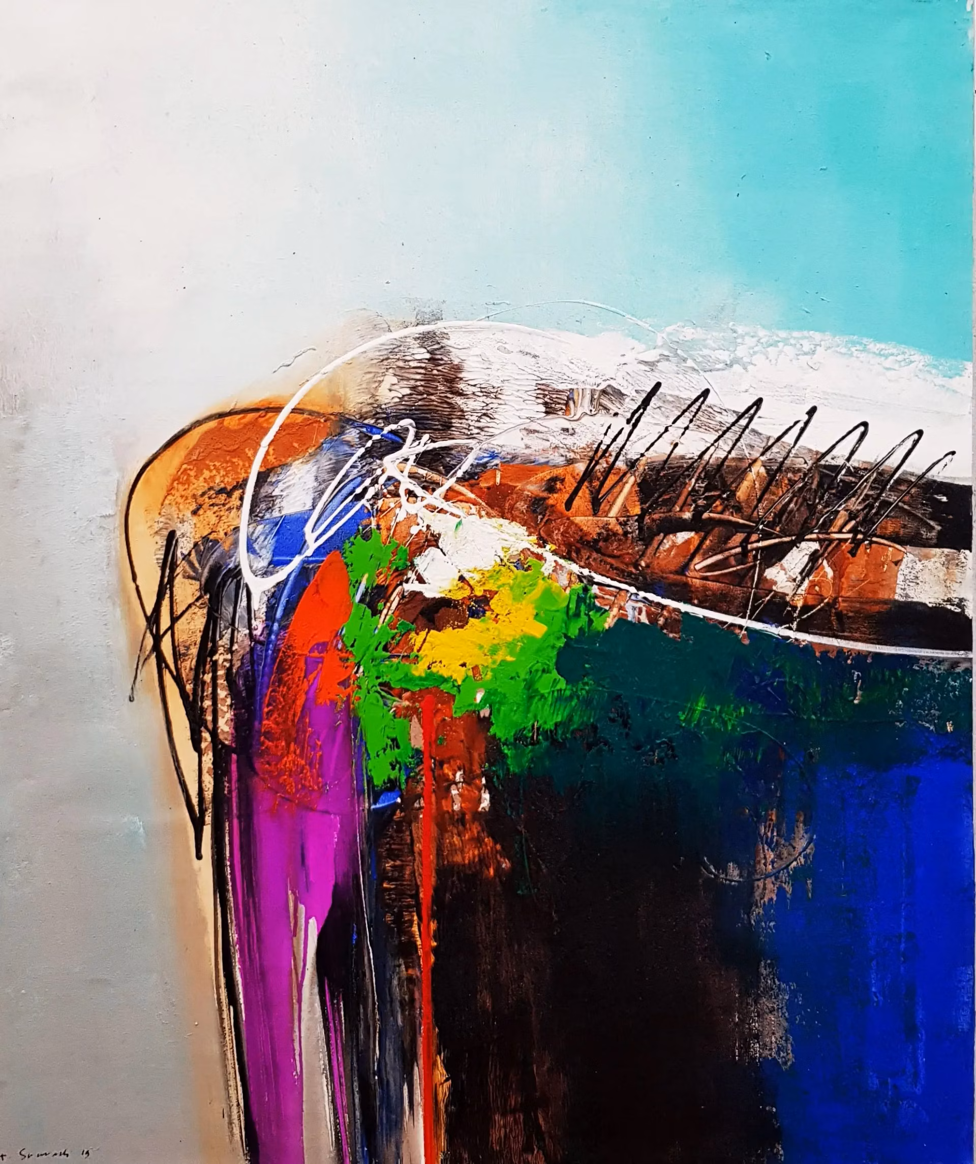 Obraz Abstrakt 120X100