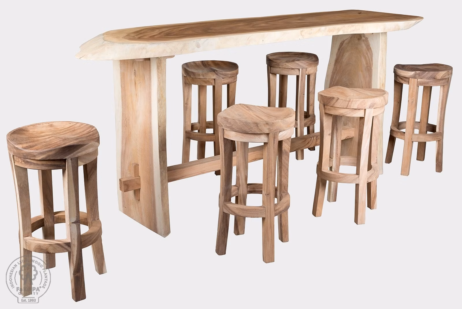 TRUNK BAR X - dřevěný bar 227x60x110cm