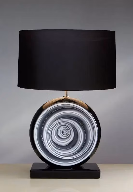 Stolní lampa Black Swirl