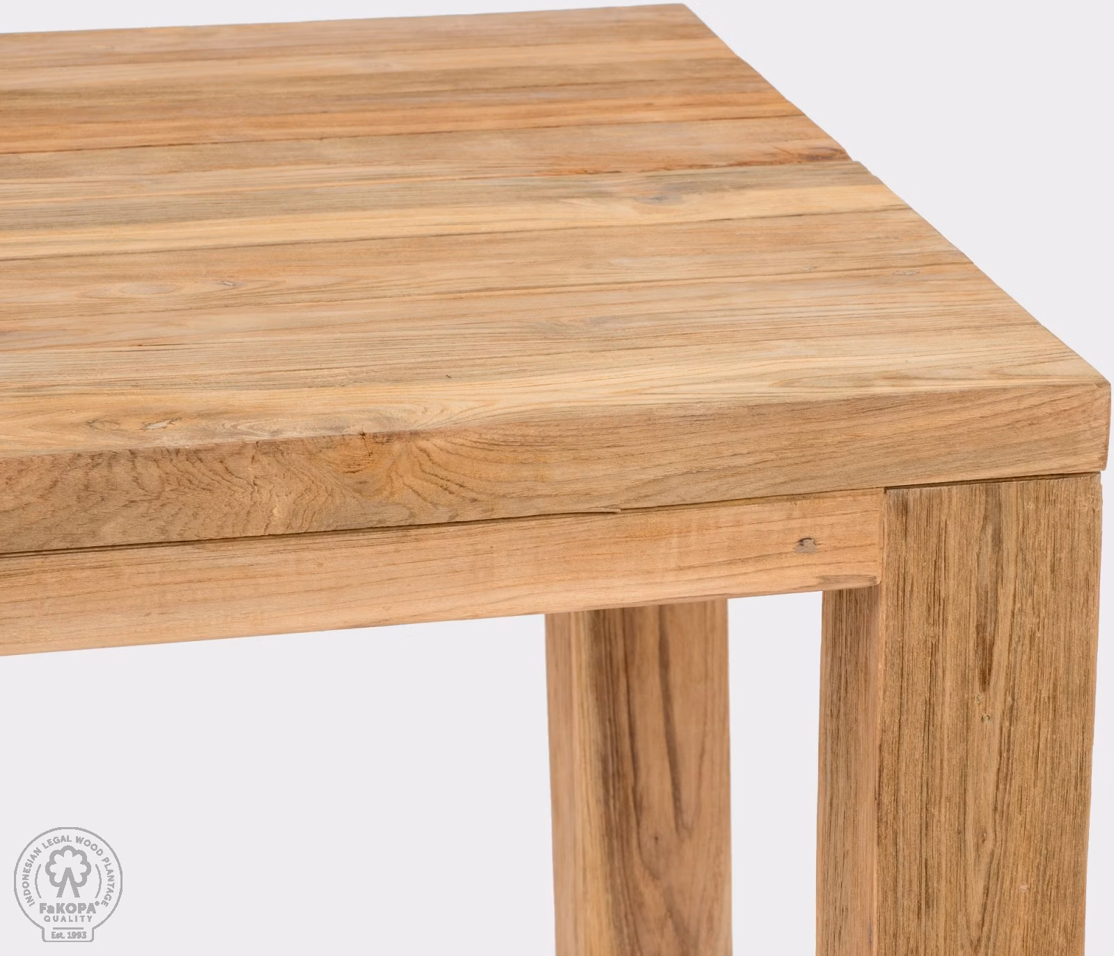 FLOSS RECYCLE 220x100-prkna-masivní stůl z recyklovaného teaku