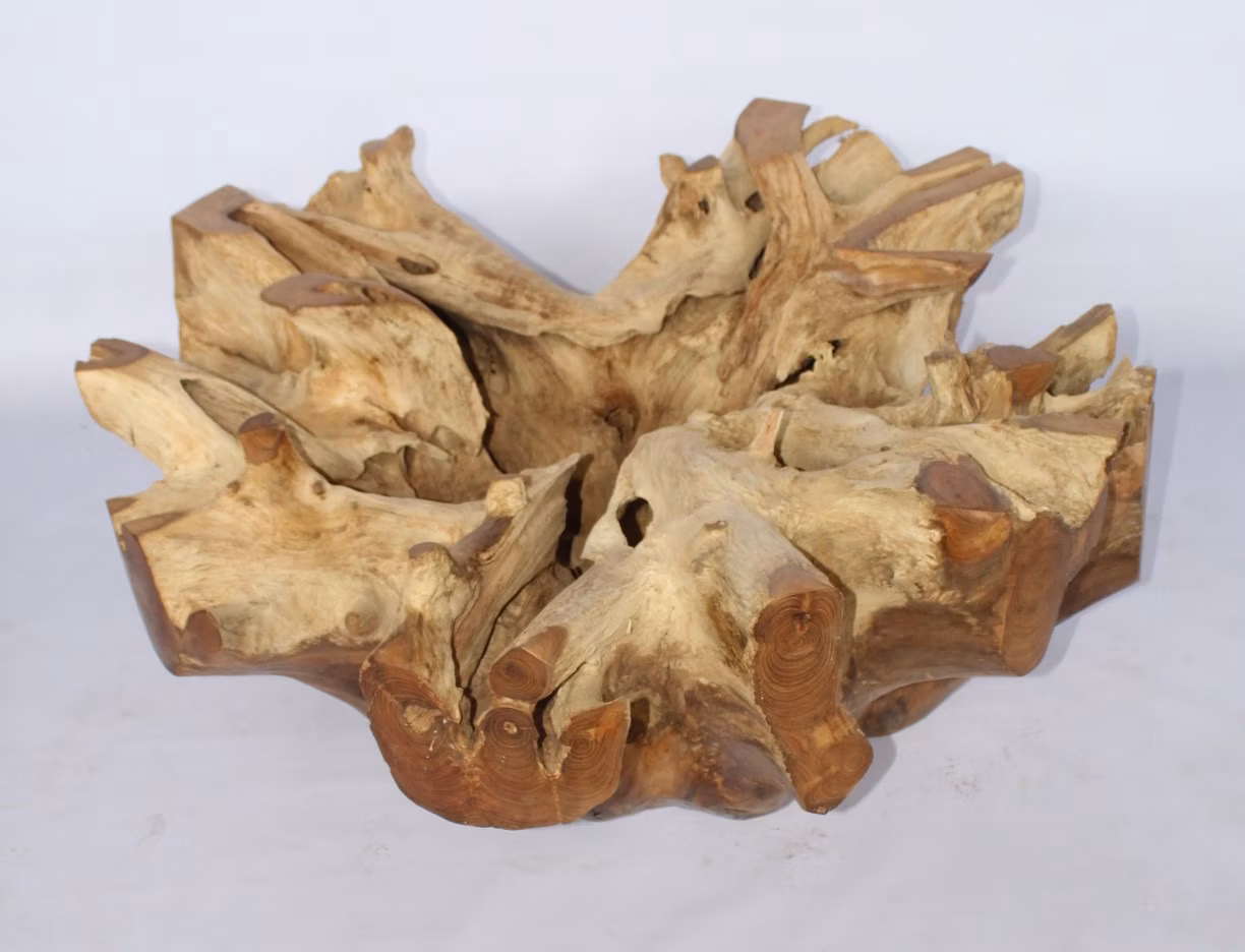 BRANCH Ø 100x45cm stolek z teaku