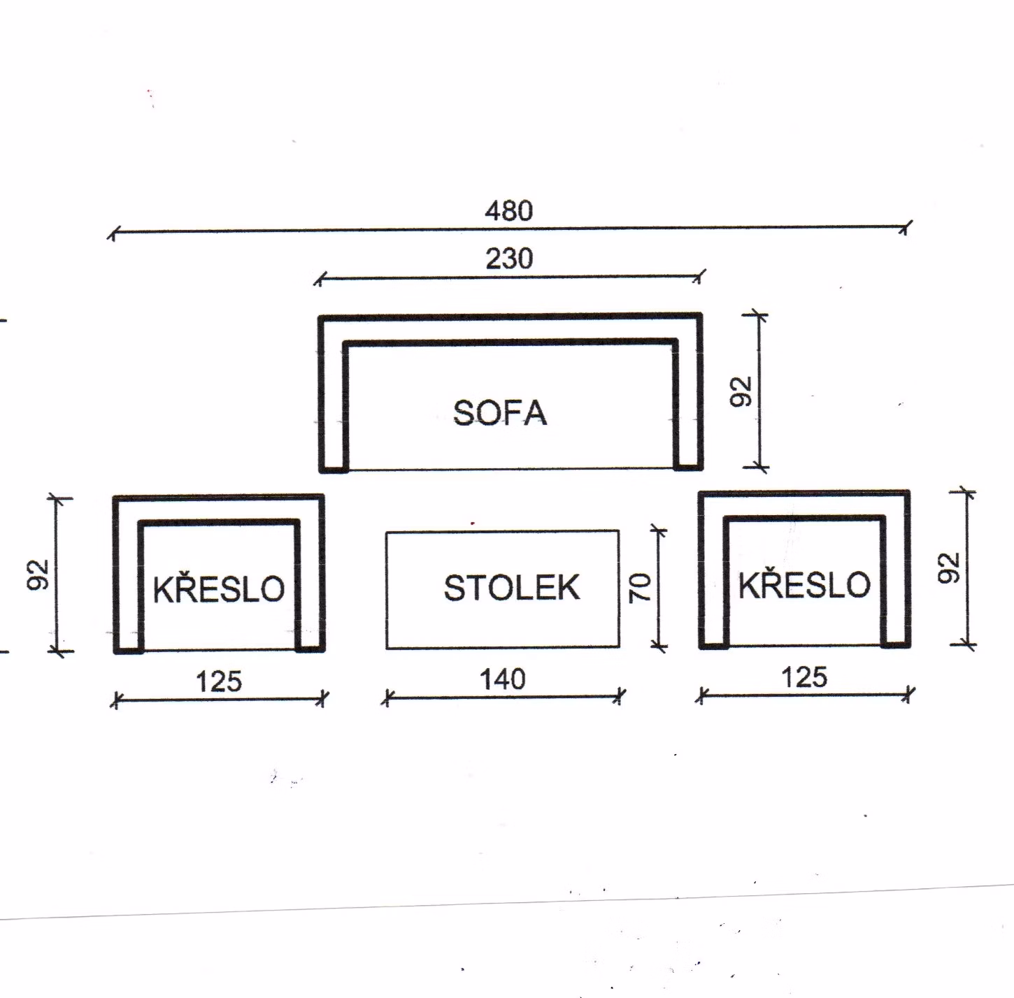 tosca - sedací souprava