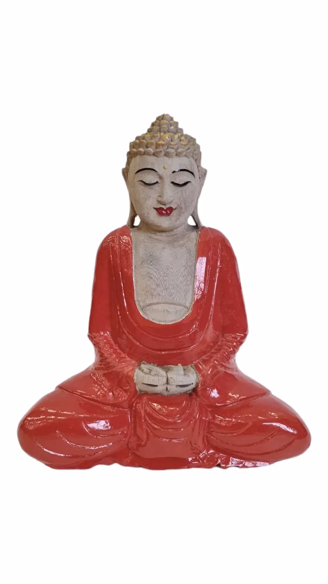 Buddha celý červený 2