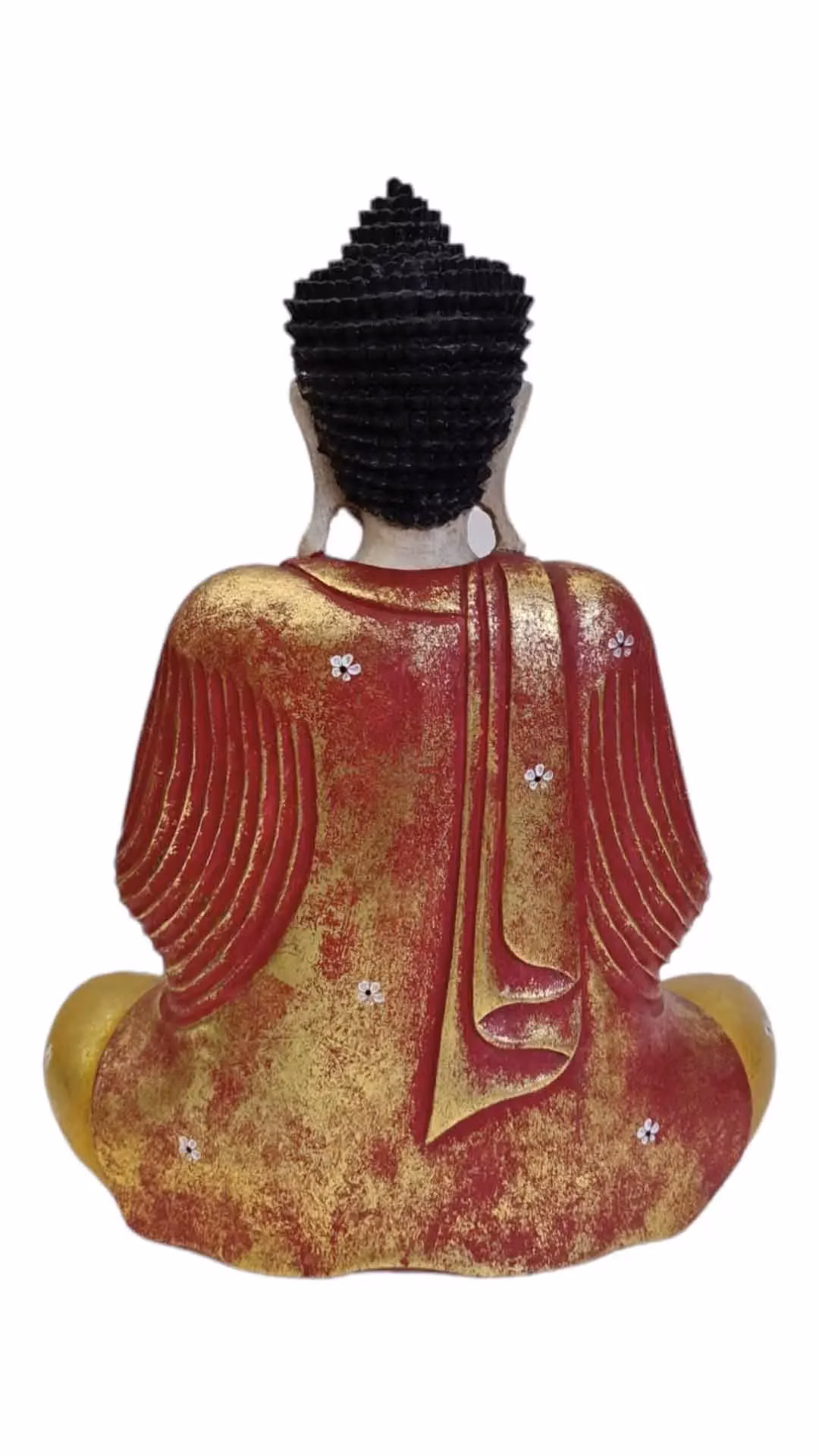 Buddha červeno zlatý 2 43 cm