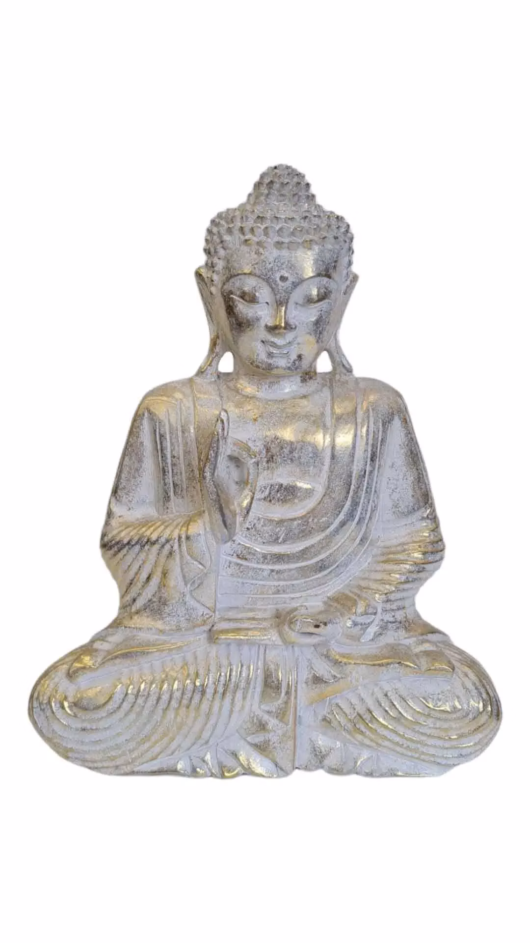 Buddha zlato bílý 2