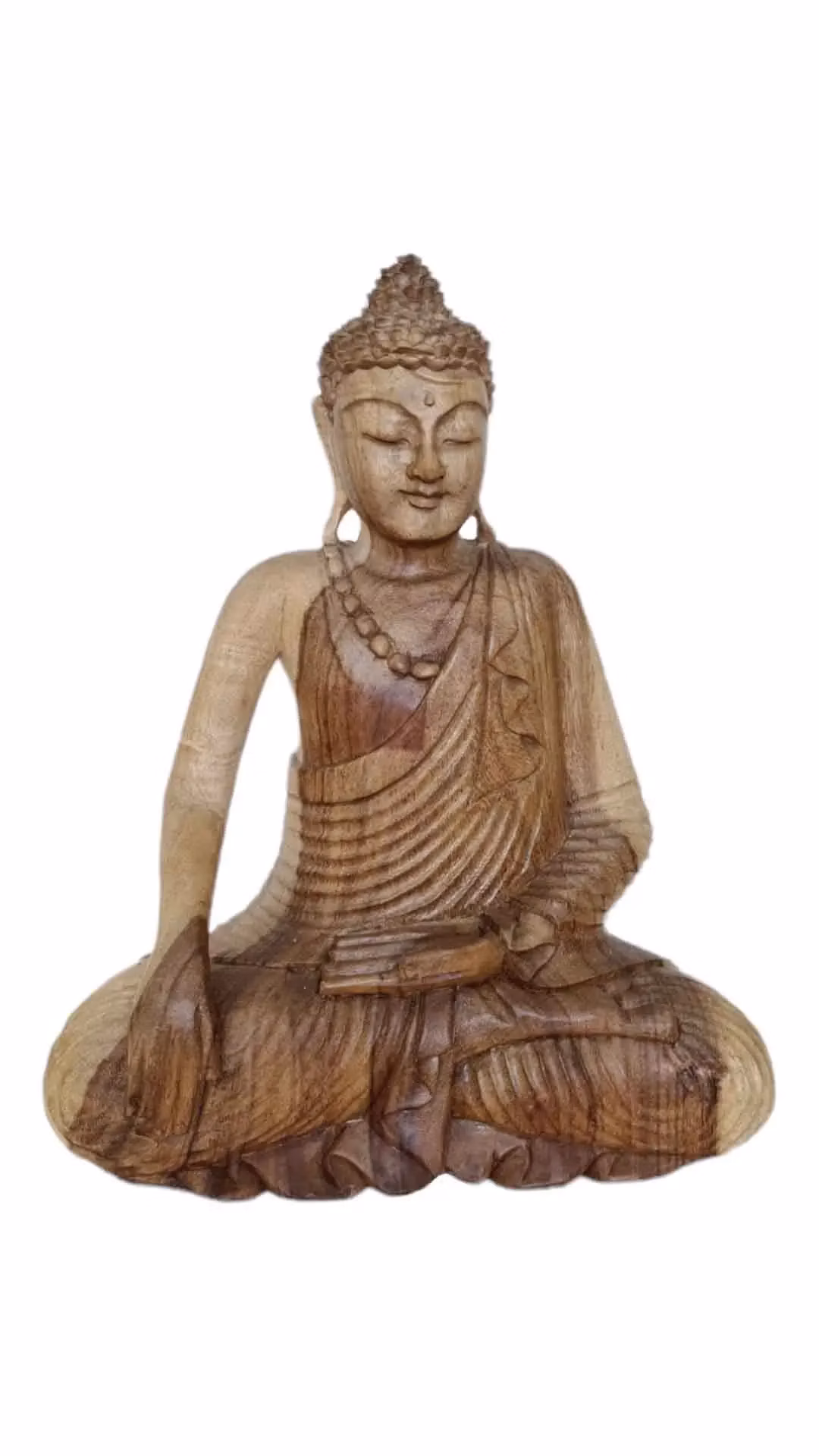 Buddha přírodní s rukou dolů