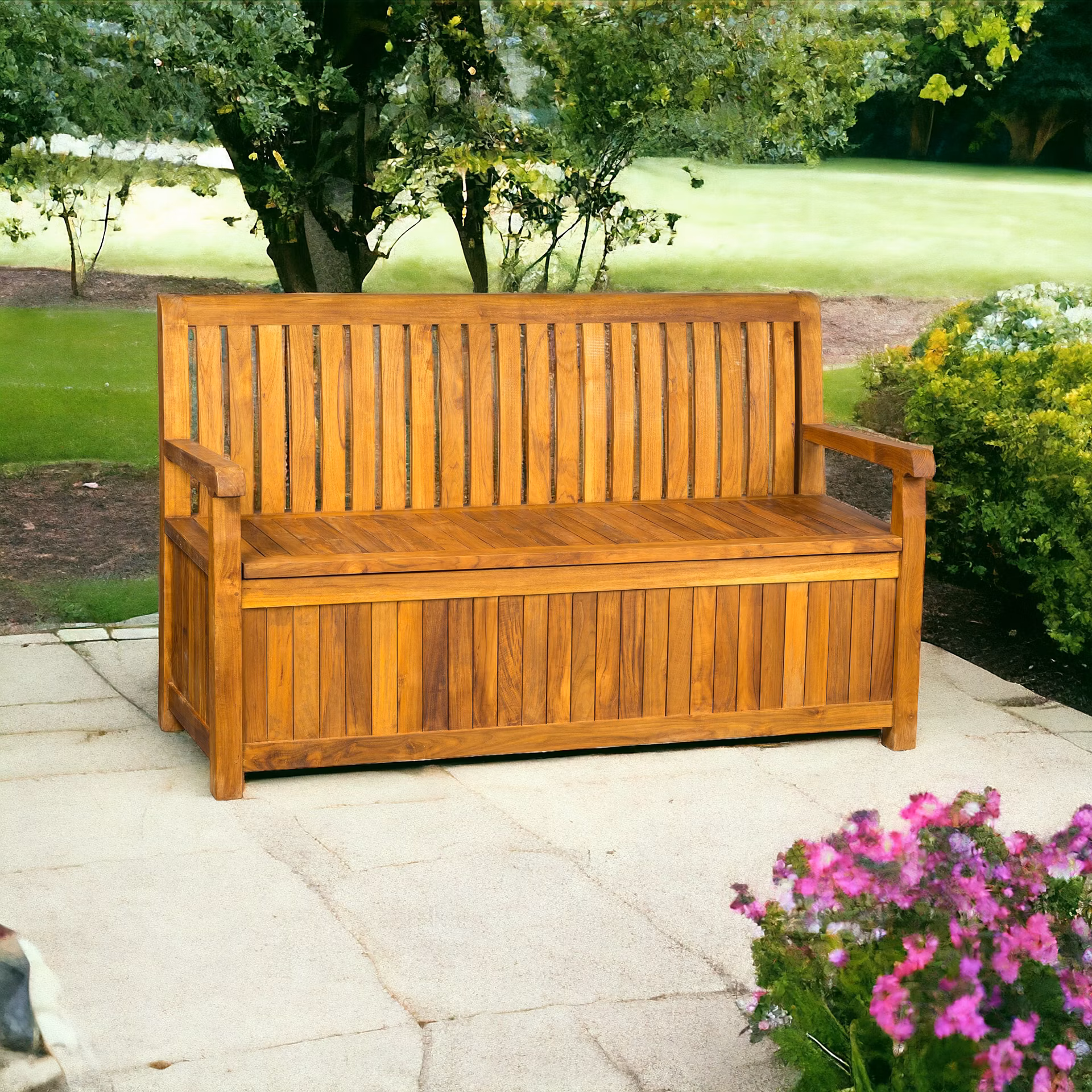 PIETRO 150 s úložným priestorom - lavica z teaku