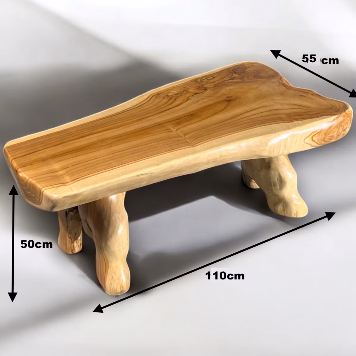 ROOT- lavica z teaku 110x55x50