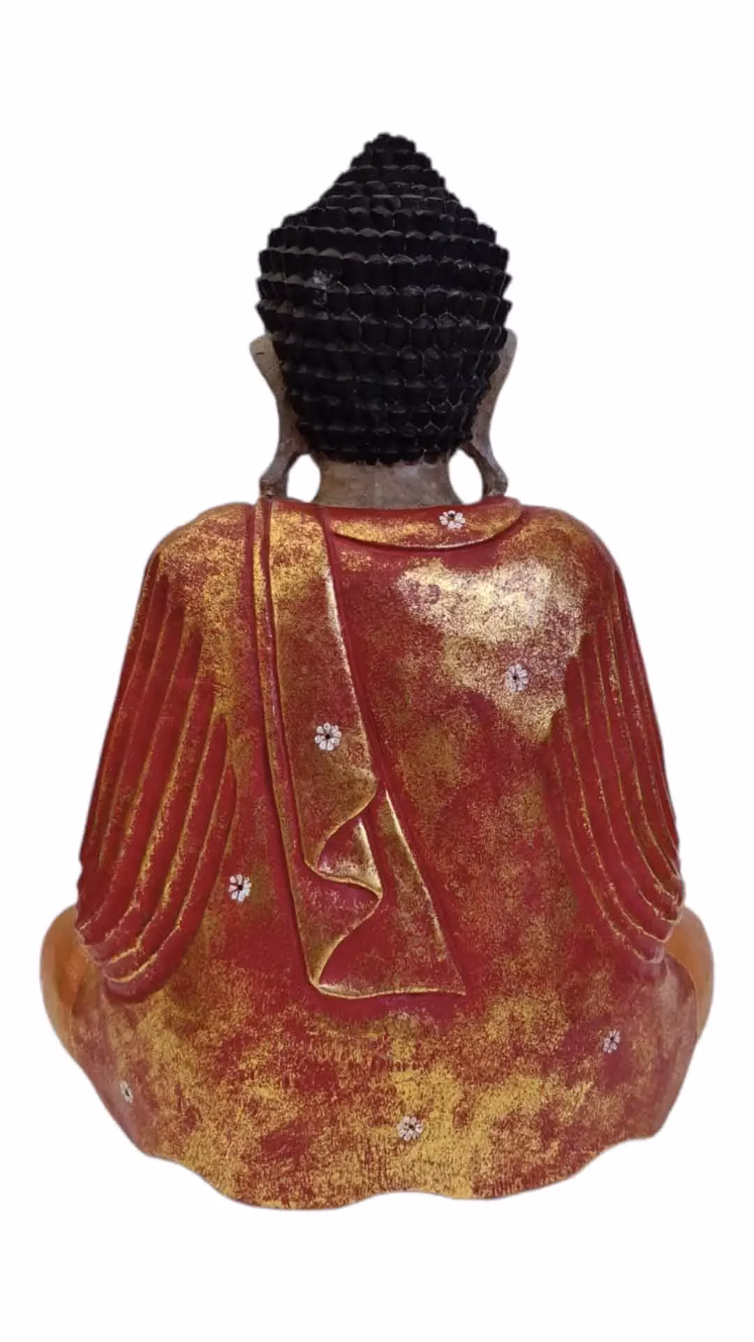 Buddha červeno zlatý 3 40 cm