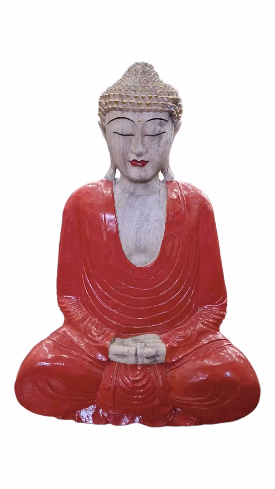 Buddha celý červený 2