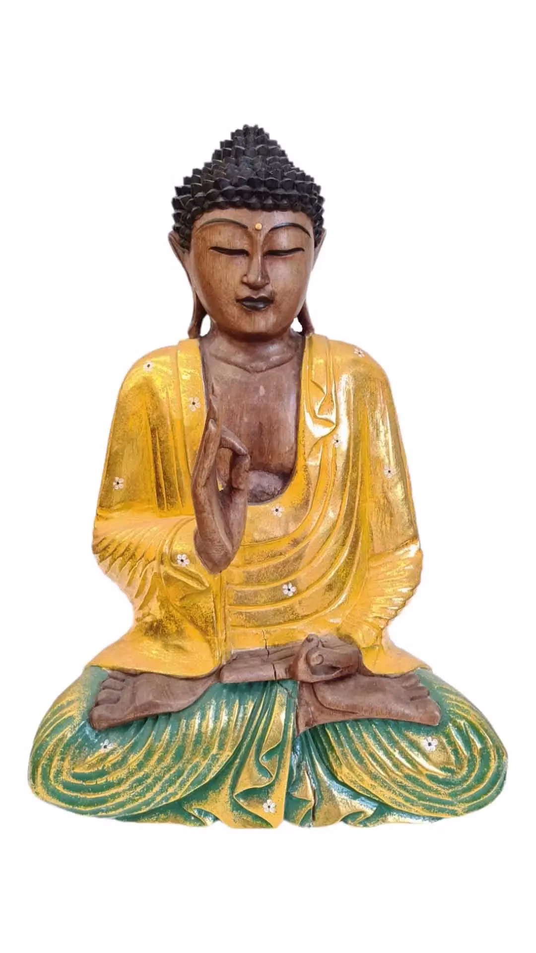 Buddha zlatý 2 50 cm