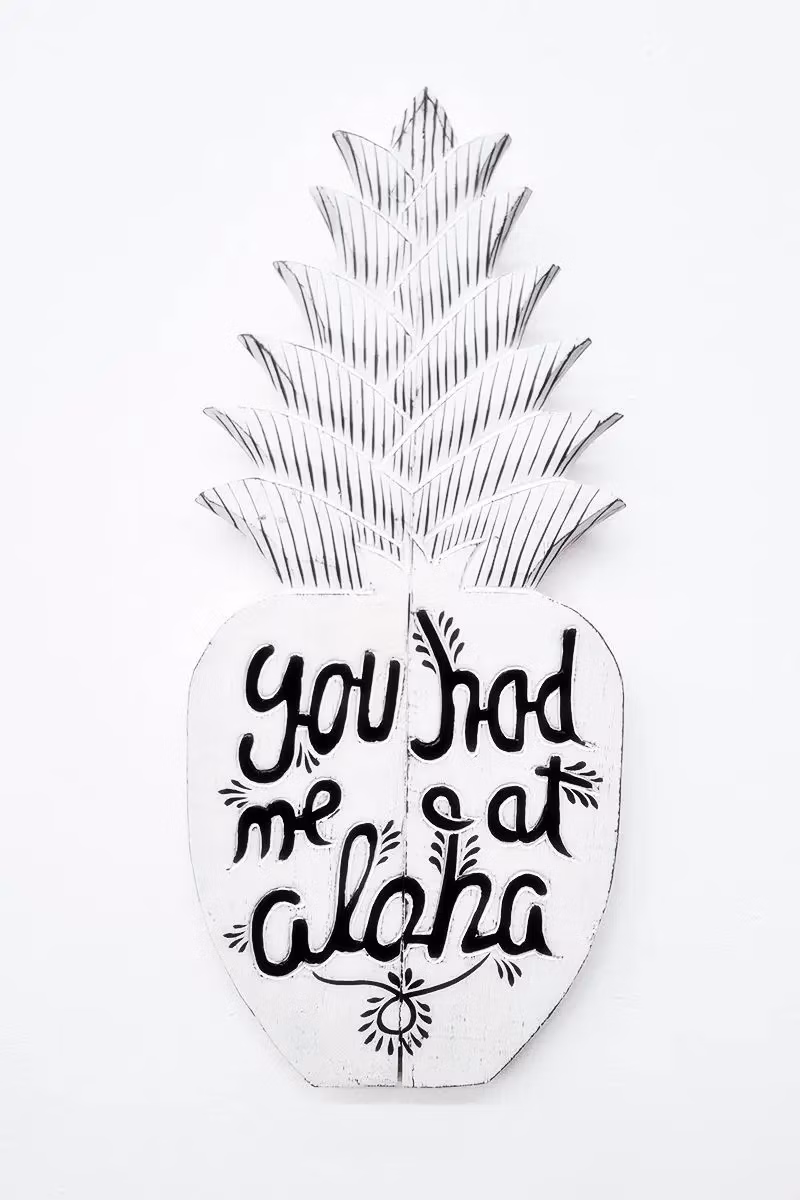Dekorácia na stenu Aloha