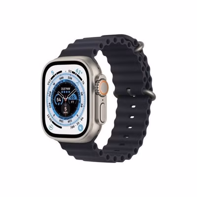 Apple Watch Ultra titán temne atramentový oceánsky remienok